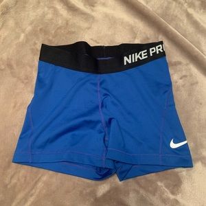 Nike Pros Blue Spandex